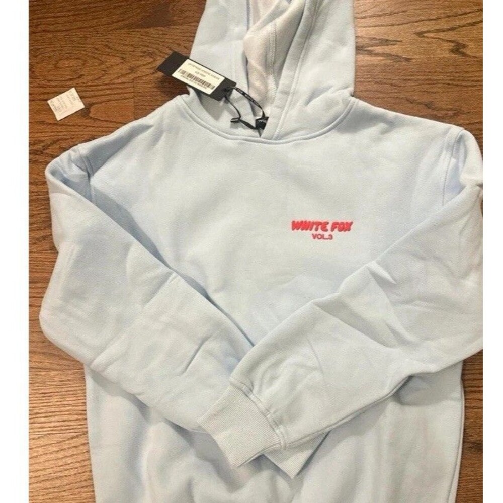 White Fox Ice Pop White Offstage Pullover Hoodie Logo Women's XXS/XS Long Sleeve